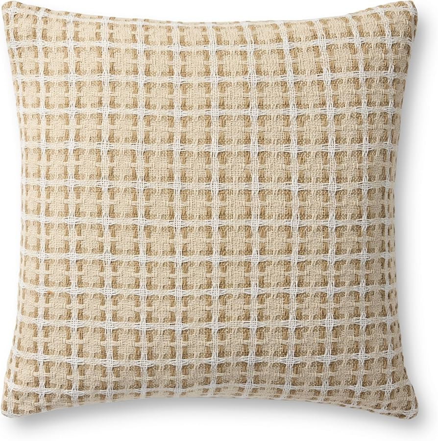 Loloi Natural/Multi 20'' x 20'' Cover w/Poly Pillow | Amazon (US)
