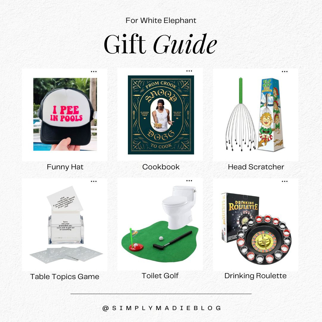 Gift Guide: For White Elephant 

 

#LTKCyberWeek #LTKGiftGuide #LTKHoliday