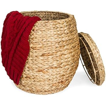 Best Choice Products Multipurpose Handcrafted Seagrass Wicker Basket Accent for Seat, Storage, La... | Amazon (US)