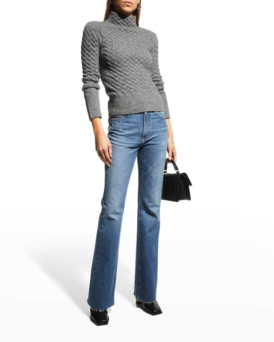 AG Jeans Alexxis Vintage High-Rise Slim Boot-Cut Jeans | Neiman Marcus