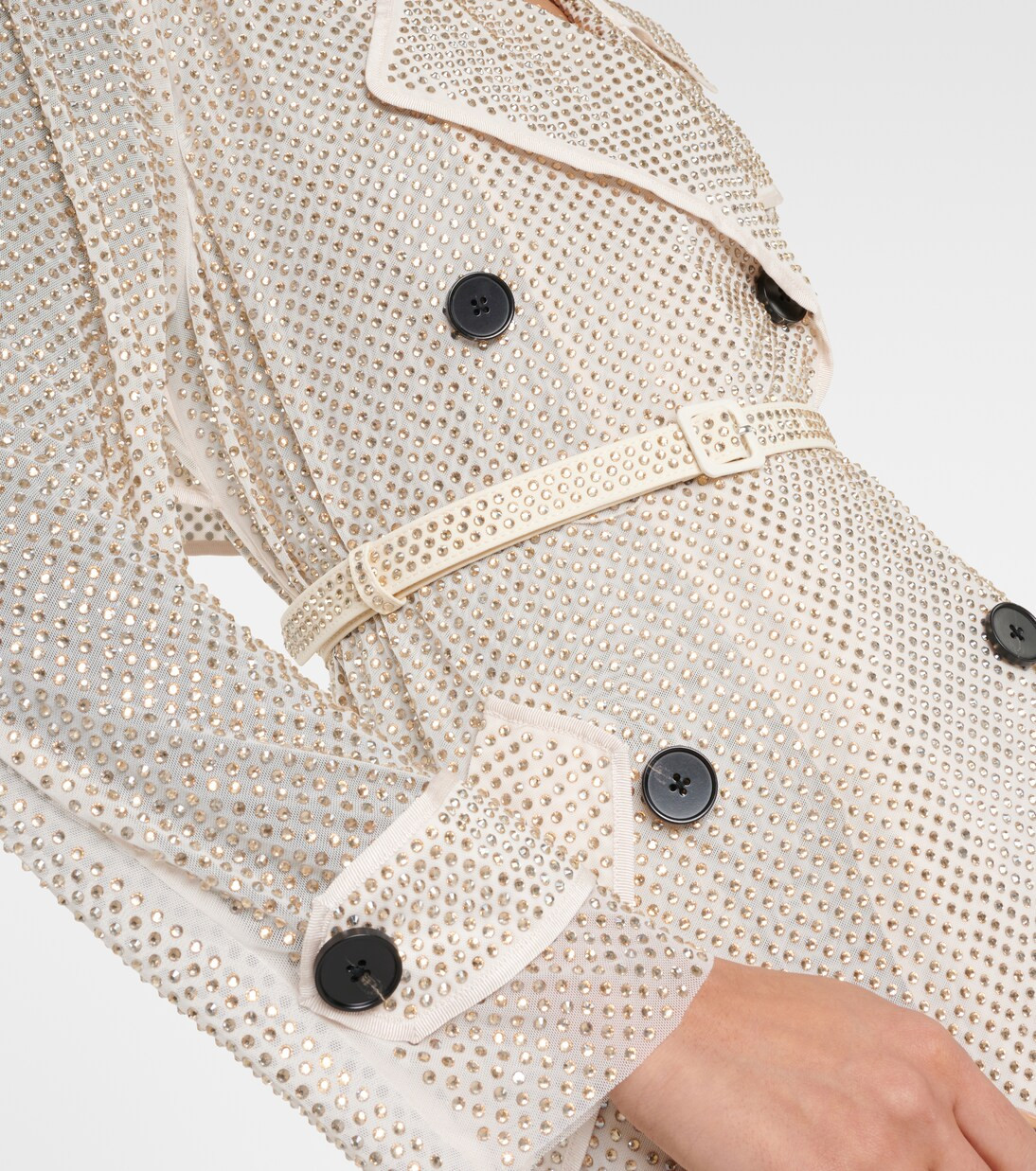 Crystal-embellished trench coat | Mytheresa (US/CA)