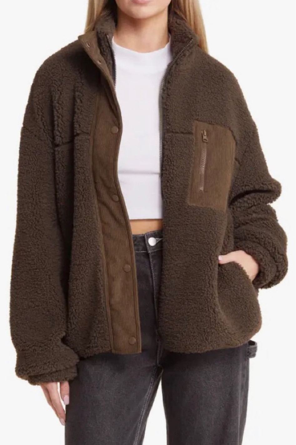 Sherpa coat Nordstrom Sale #nordstromsale #freepeopledupe #fpdupe 

#LTKFind #LTKxNSale #LTKsalealert