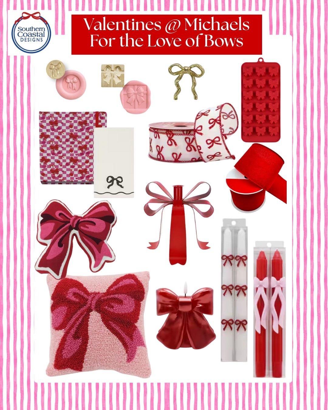 For the love of bows 🎀 Valentine’s at Michaels is adorable! From ribbon, decor, wax seals, candles and more! Kicking off my Valentine’s series with all things bows 💕 More coming soon!

#LTKFindsUnder50 #LTKSaleAlert #LTKHome