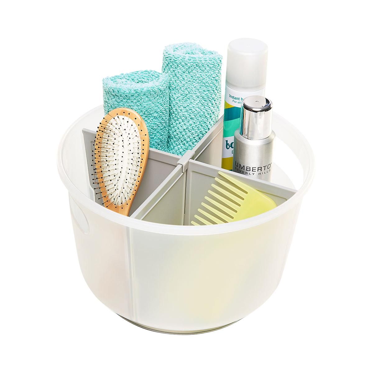 madesmart Frost Divided Bath Tote | The Container Store