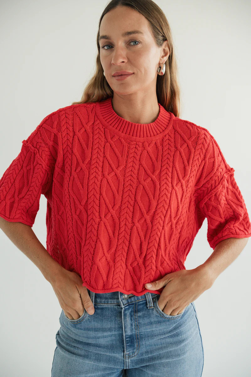 River Cotton Sweater | Carly Jean Los Angeles