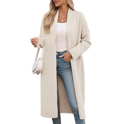 Saodimallsu Womens Extra Long Cardigan Sweaters Oversized Ch… | Amazon (US)