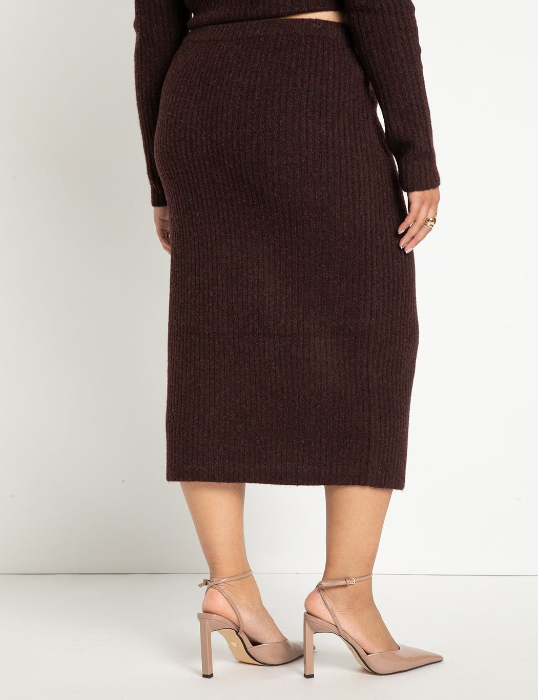 Sweater Column Midi Skirt | Women's Plus Size Skirts | ELOQUII | Eloquii