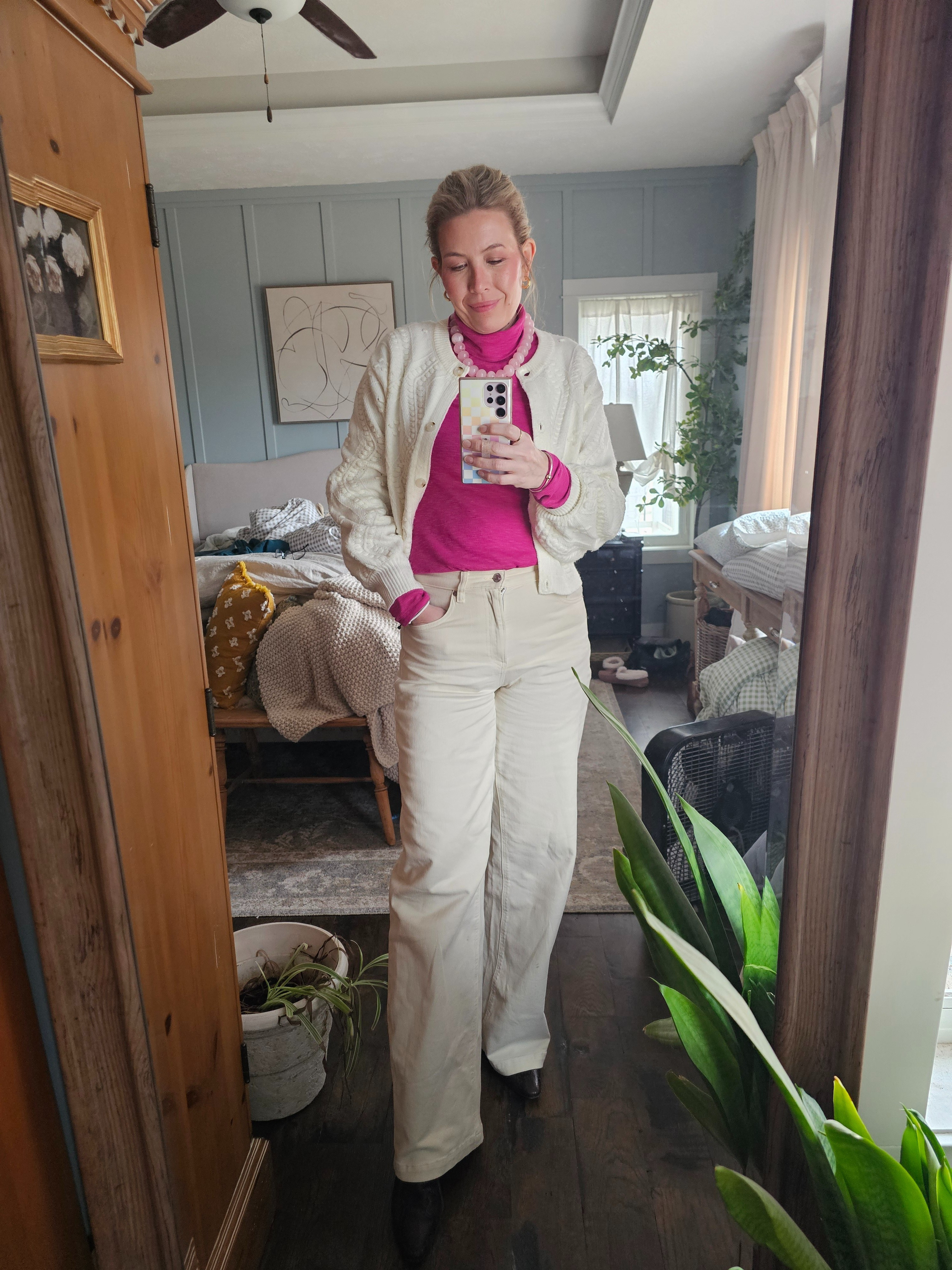 Pop of pink for church today. But still sweaters, because it's cold 

#LTKSeasonal #LTKOver40 #LTKootd