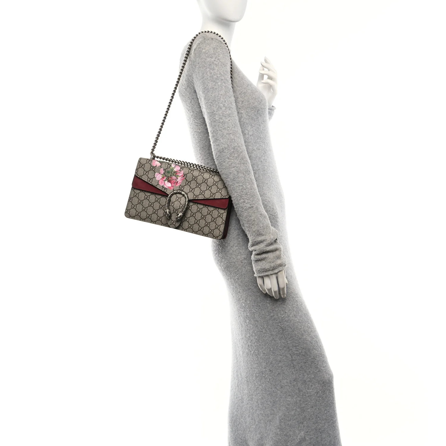 GUCCI GG Supreme Monogram Blooms Small Dionysus Shoulder Bag Beige Multicolor Dry Rose | FASHIONP... | FASHIONPHILE (US)