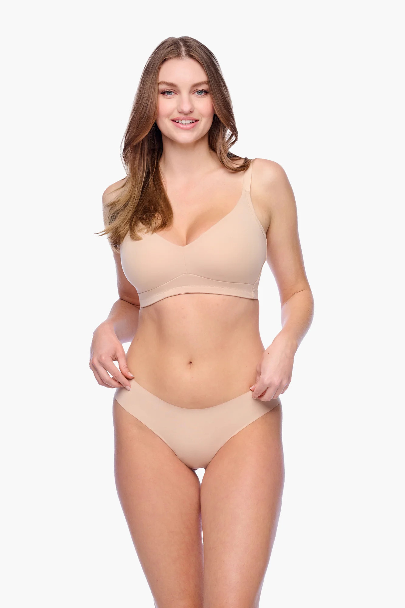 Cosabella Women's Free Cut Micro Low Rise Thong Underwear, Beige, Large/xlarge, Microfiber Thong | Cosabella