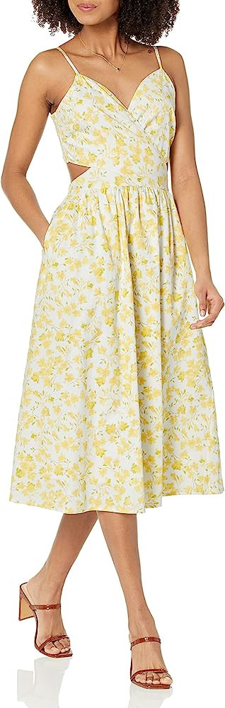 The Drop Women's Makenna Strappy Cross Front Smocked Back Midi Dress | Amazon (US)