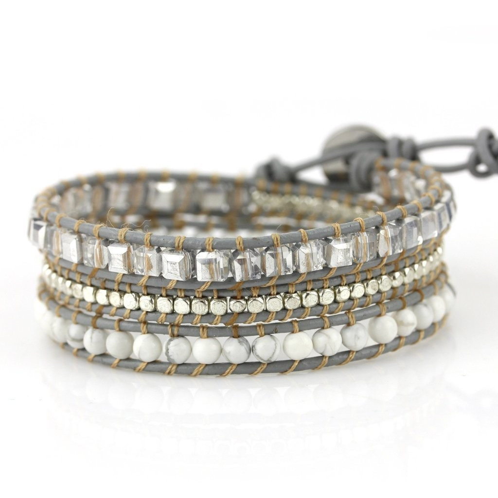 Emerald Cut Silver Dorado on Gray | Victoria Emerson