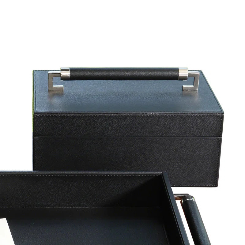 Wrapped Leather Handle Box | Perigold