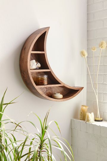 Crescent Moon Wall Shelf | Urban Outfitters (US and RoW)