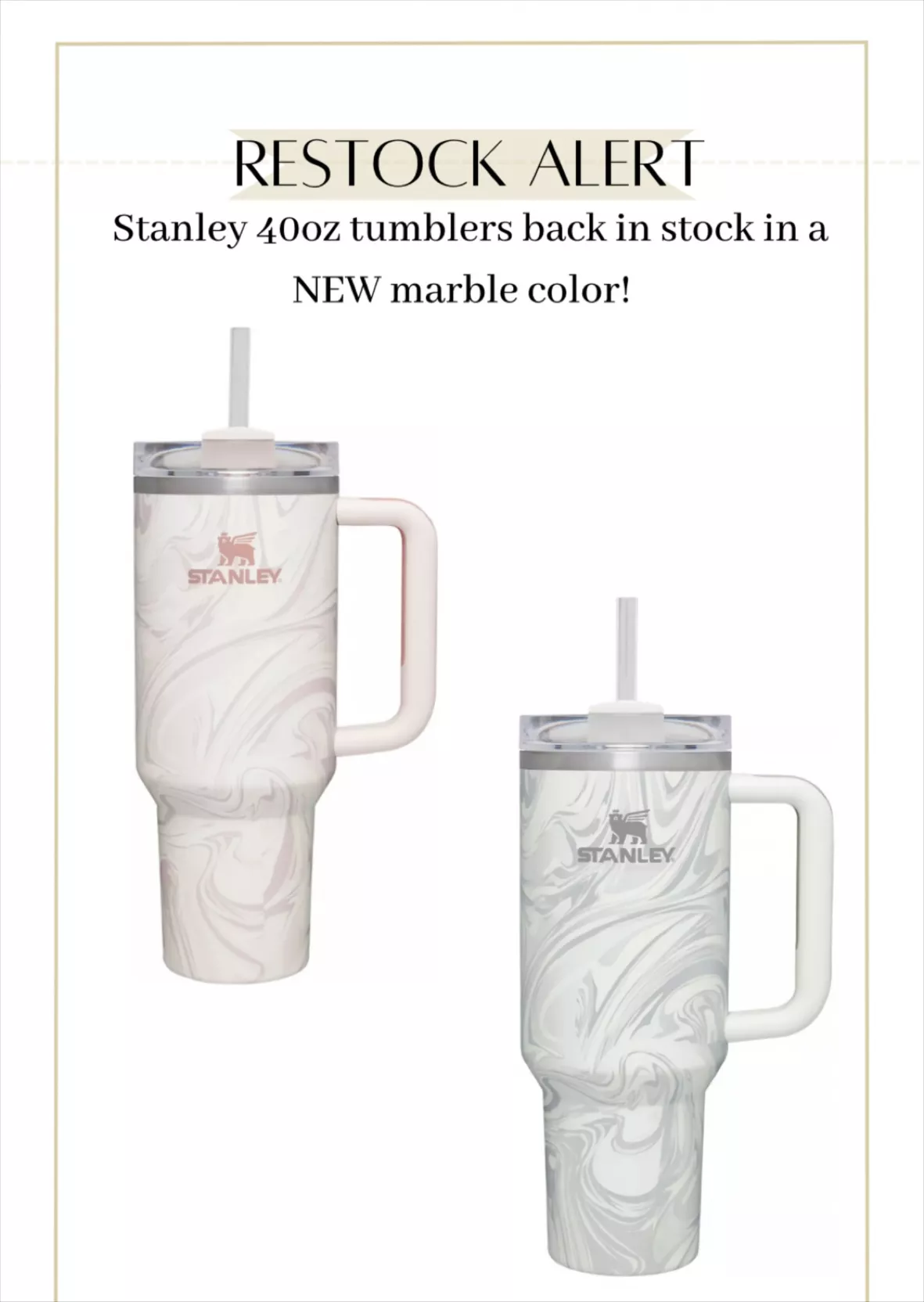 The Stanley Tumbler is back with new color