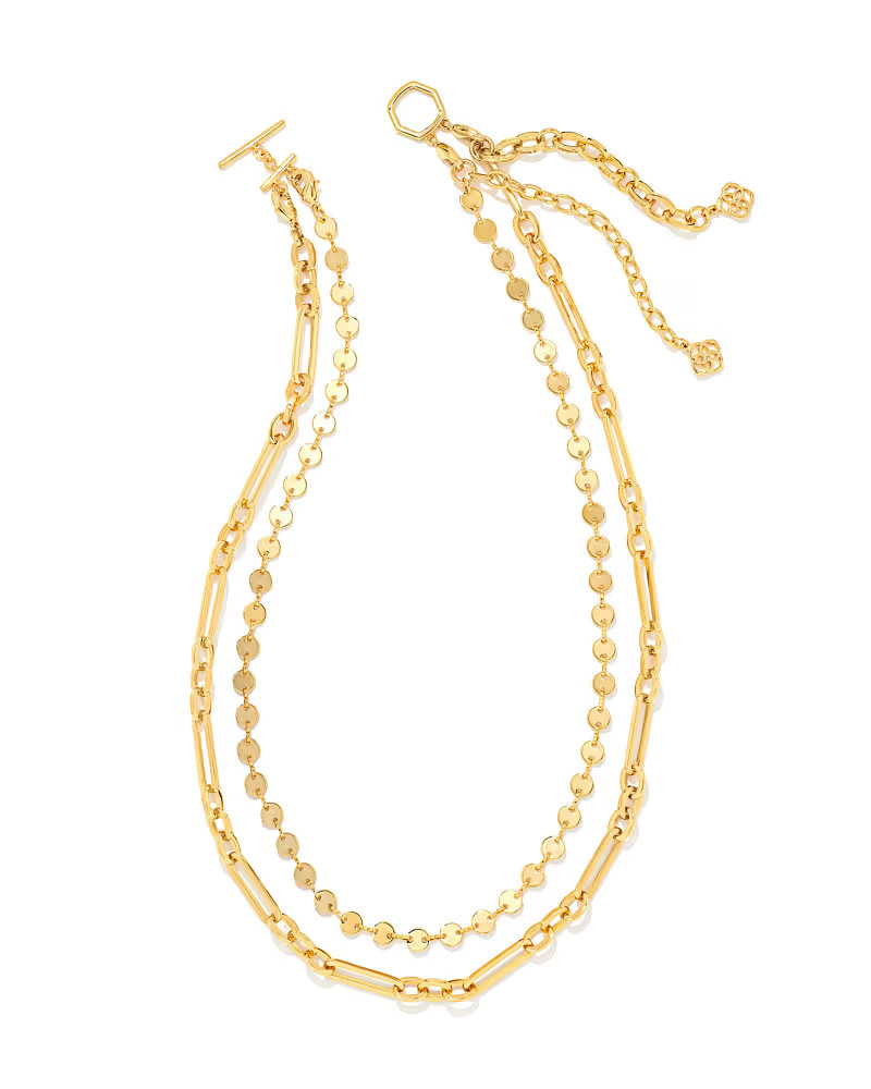 Frankie Convertible Multi Strand Necklace in Gold | Kendra Scott
