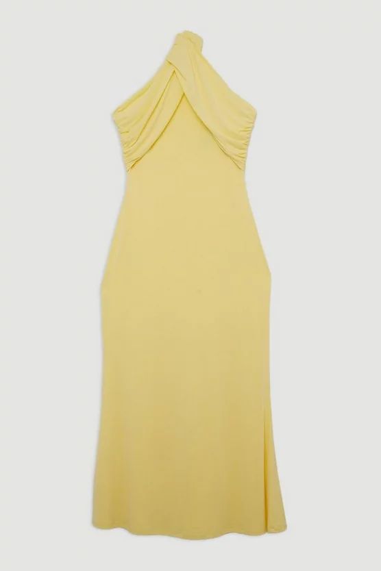 Drapey Crepe Jersey Maxi Dress | Karen Millen UK + IE + DE + NL