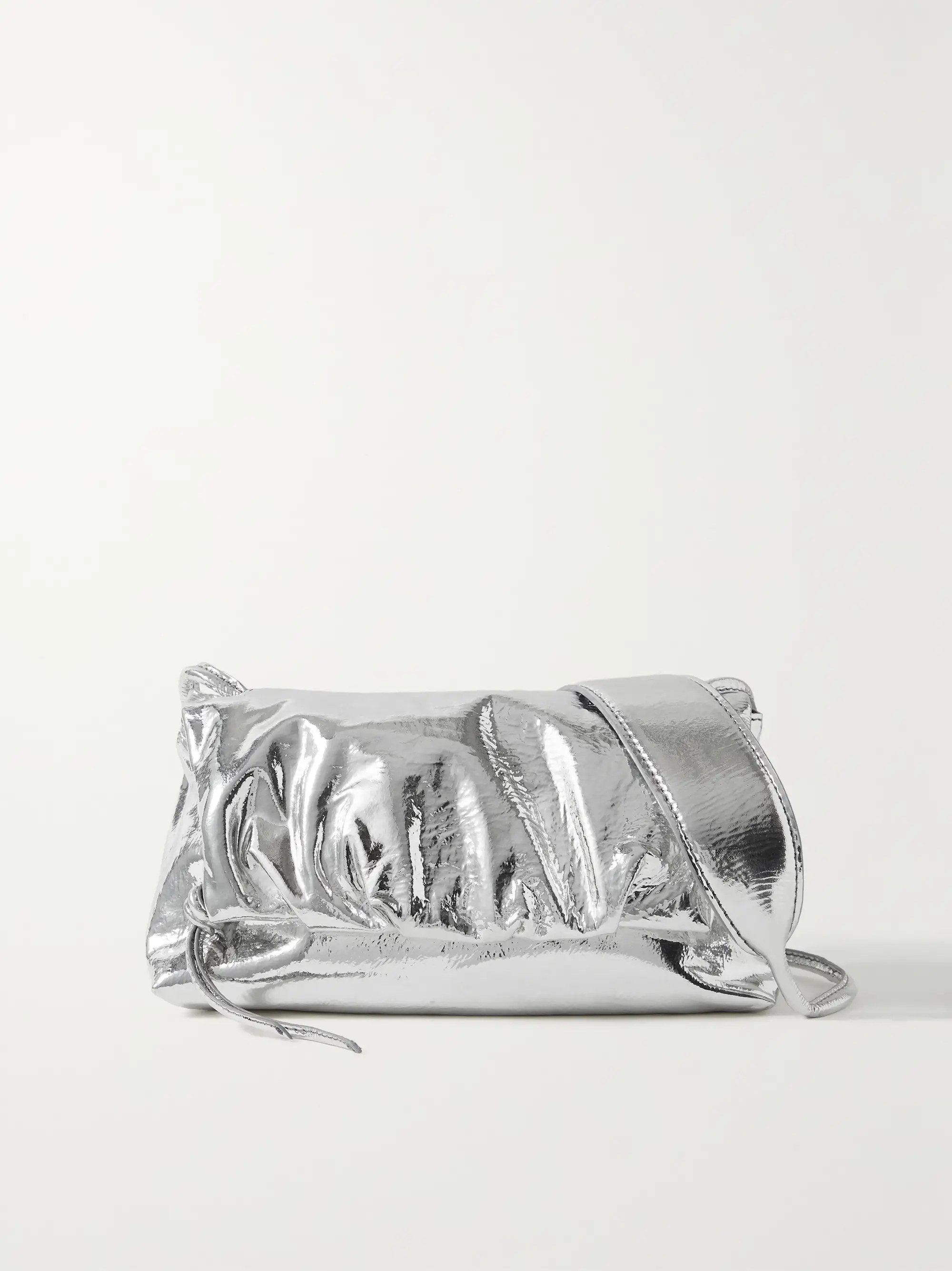 Metallic mirrored-leather shoulder bag | NET-A-PORTER APAC