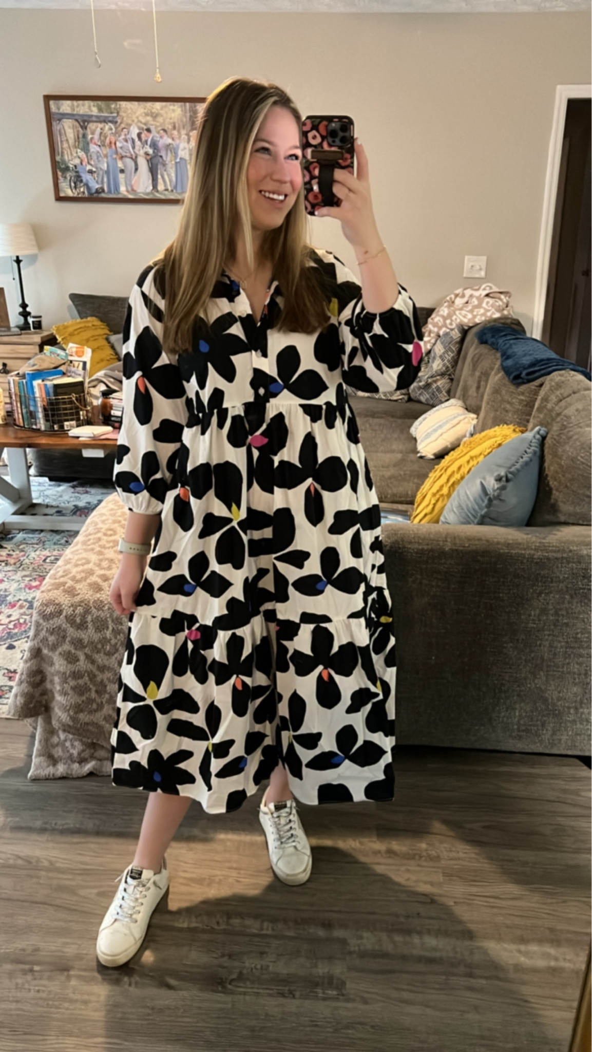 Anthropologie dress, Nuuly rental dress, Maeve dress, floral dress, black and white dress, dress on sale, work ootd

#LTKsalealert #LTKworkwear #LTKstyletip