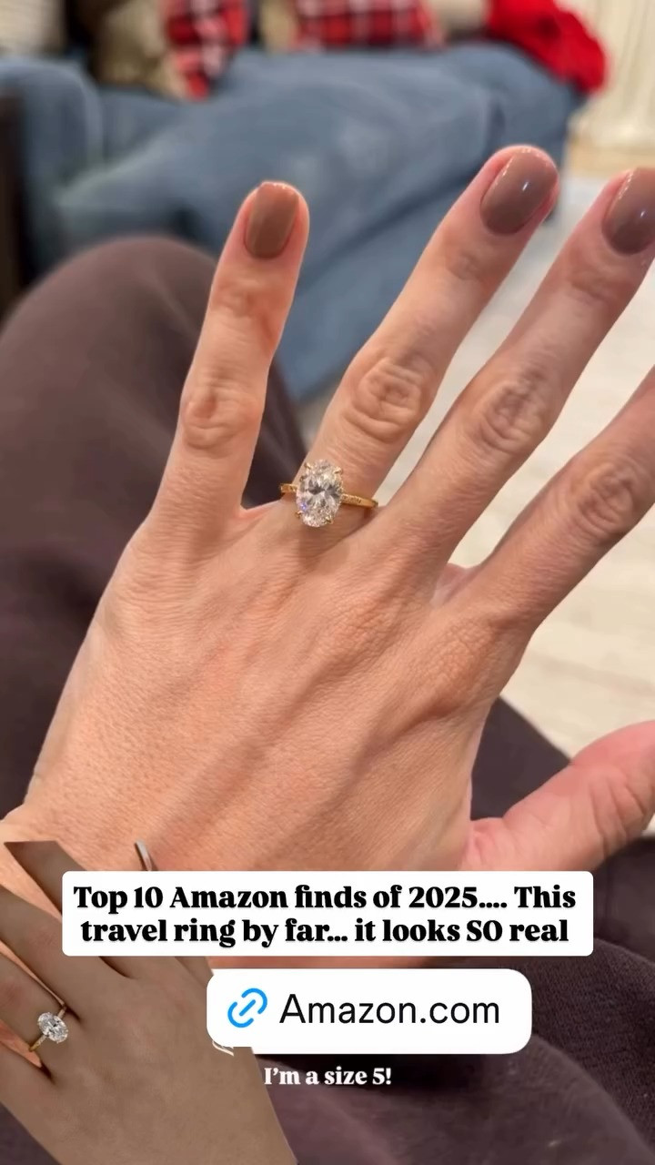 This travel ring is by far one of my favorite Amazon finds of the year... looks SO REAL. 

 #LTKFindsUnder100