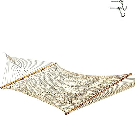Original Pawleys Island 13DCOT Large Oatmeal DURACORD Rope Hammock with Free Extension Chains & ... | Amazon (US)