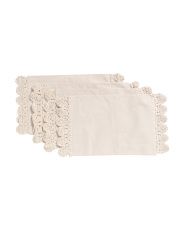 Set Of 4 Crochet End Placemats | Marshalls