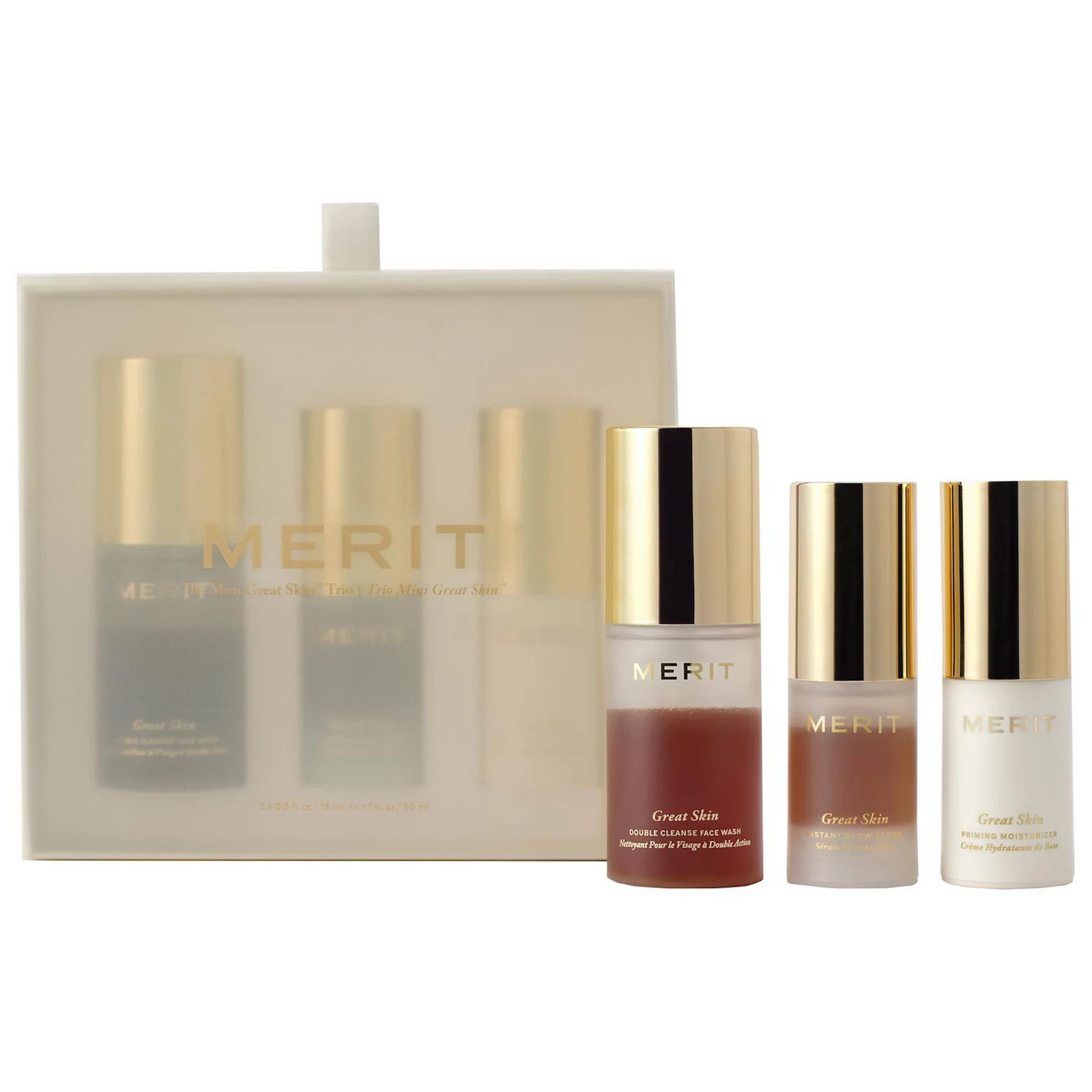 MERIT Mini Great Skin Skincare Essentials Gift Set, None | Kohl's