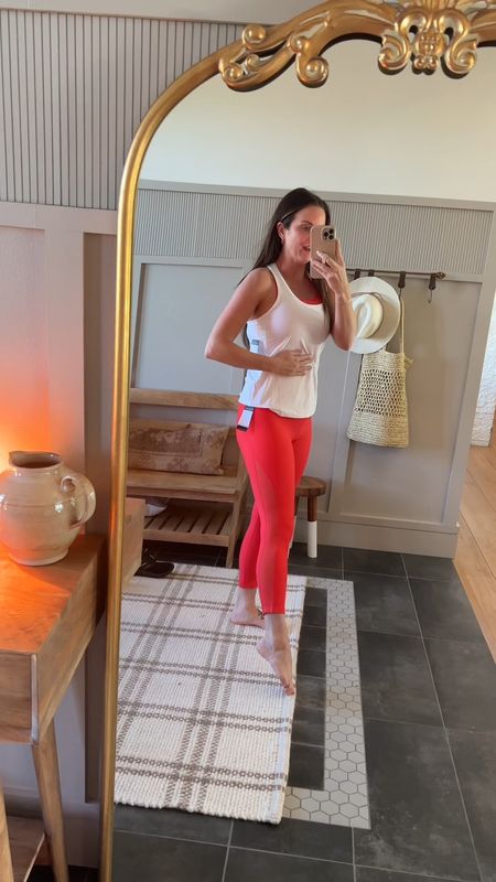 Red workout outfit / spring outfit / Memorial Day causal outfit / red and white / Walmart finds 

#LTKfit #LTKFind #LTKunder50
