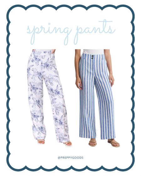 The trendiest pants for spring! Love these blue and white finds. 

Spring Pants | Women’s Pants 

#LTKfindsunder50 #LTKworkwear #LTKstyletip