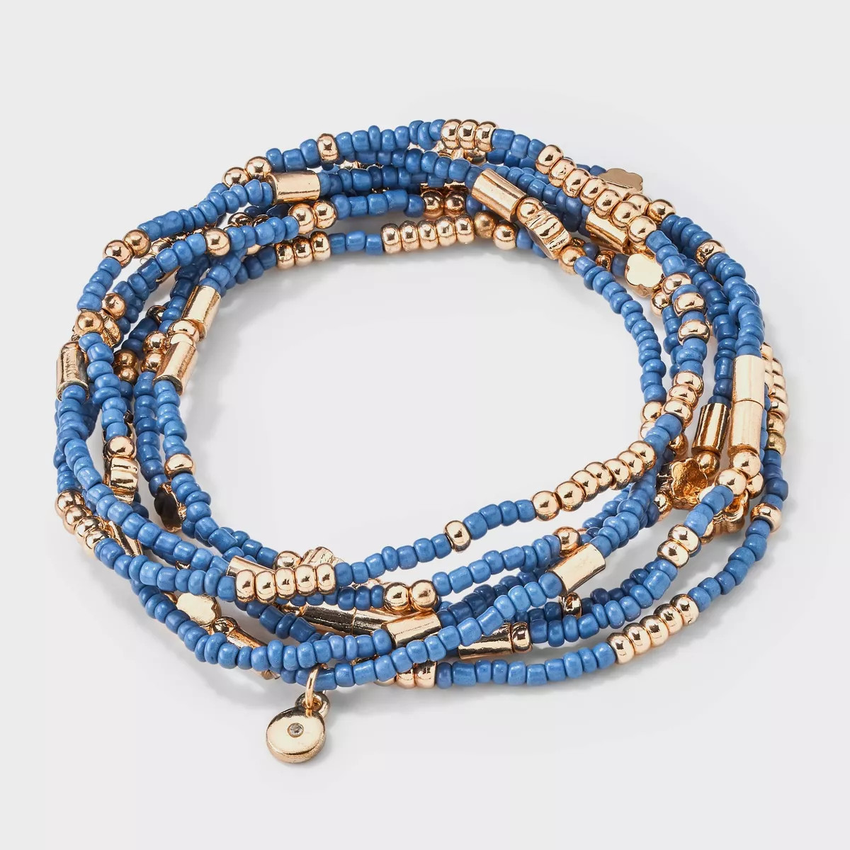 Floral Beaded Bracelet Set 7pc - Universal Thread™ Blue | Target