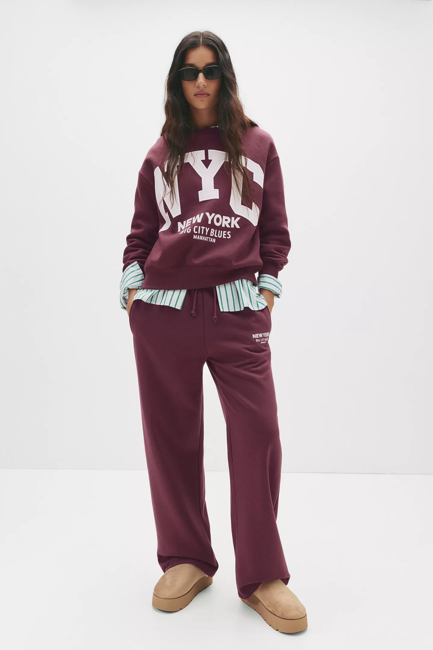 Varsity NYC sweatshirt | PULL and BEAR UK