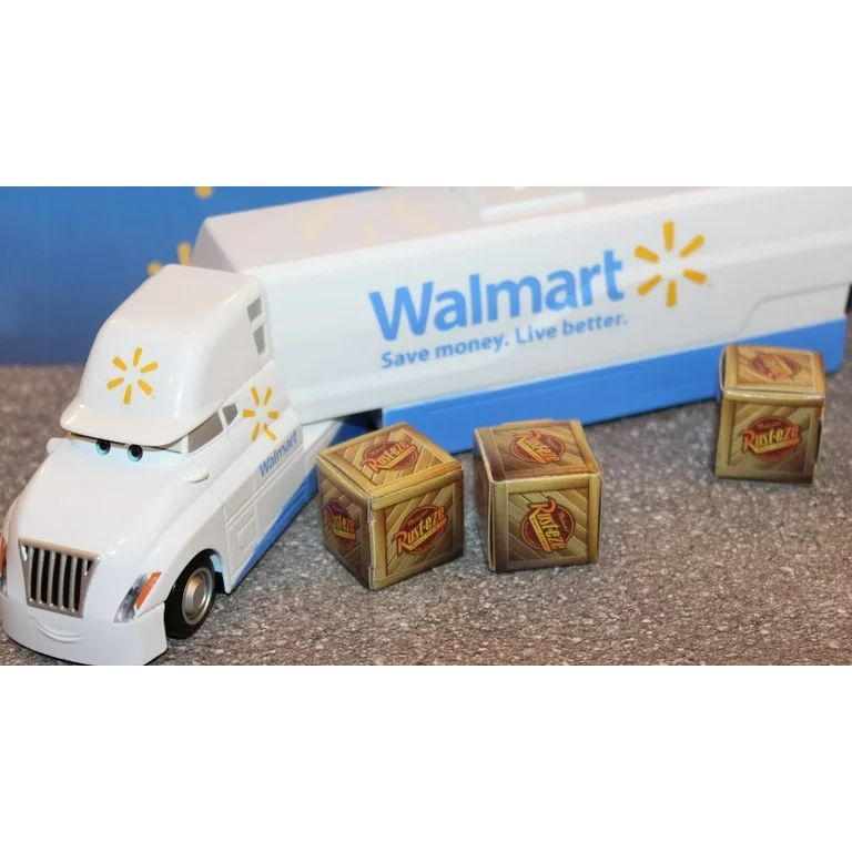 Disney Cars Movie Walmart (2017) Mattel White Marty Hauler Toy Truck | Walmart (US)