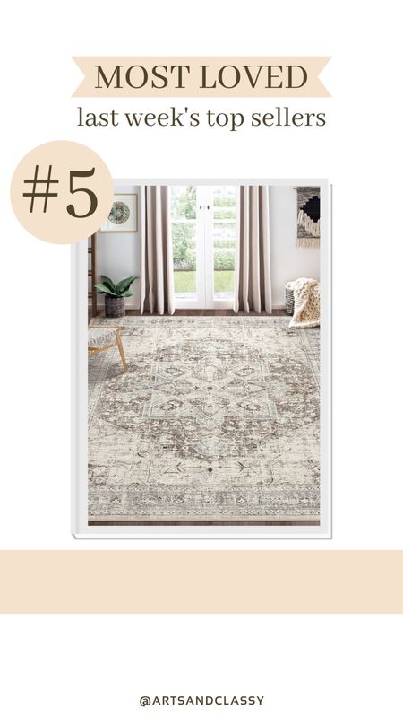 This boho area rug is one of last week’s most loved finds! It’s from Amazon and I recently purchased this area rug for my Spring living room refresh. I highly recommend it and, best of all, it’s on sale now!

#LTKhome #LTKSeasonal #LTKsalealert