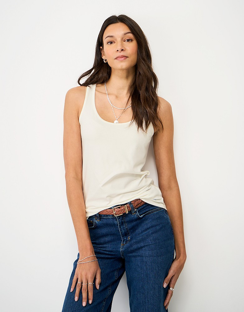 Classic Vest in White | Crew Clothing (UK)