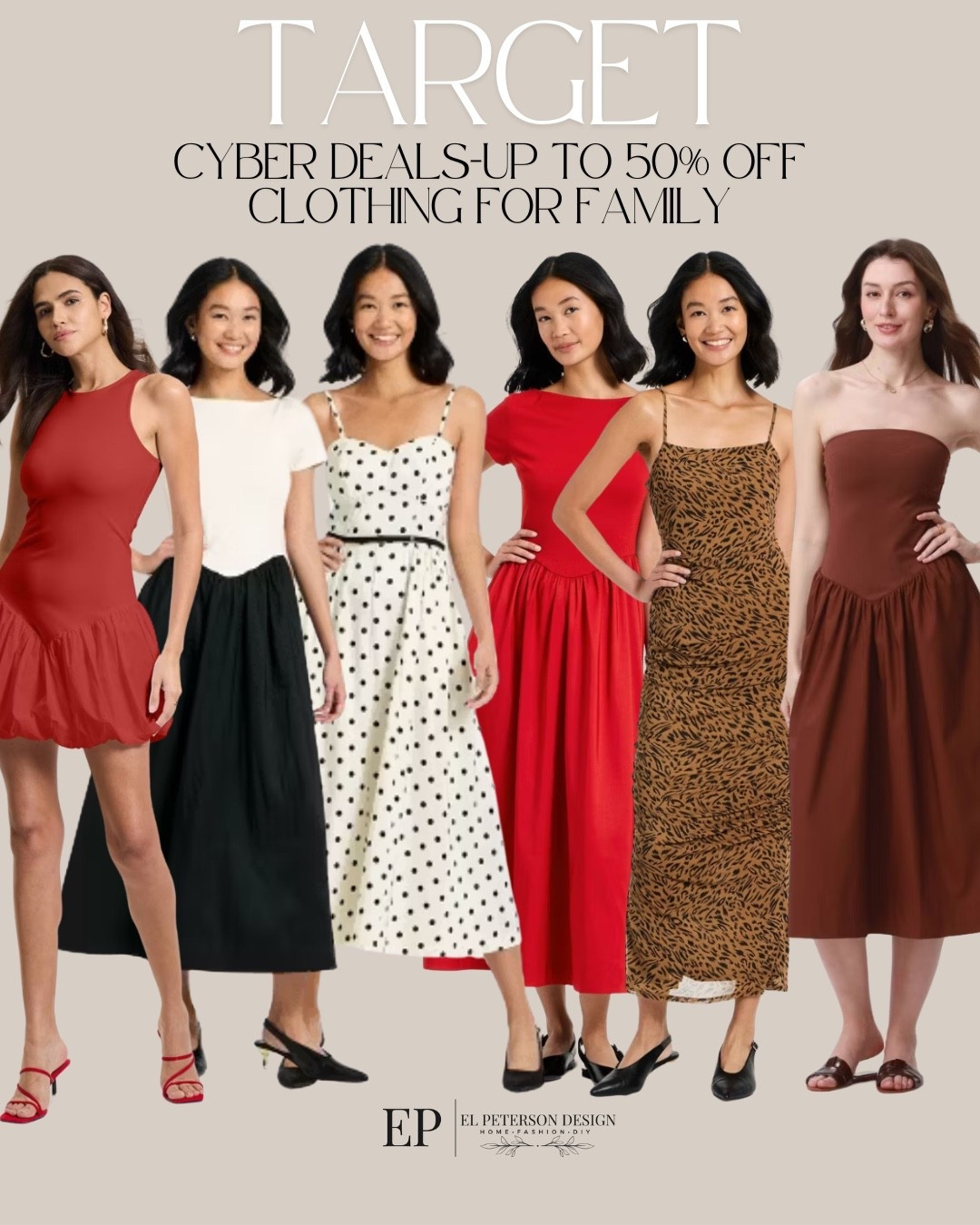 Target 
Cyber Deals-up to 50% off clothing for family 
Dresses


#LTKFindsUnder100 #LTKCyberWeek #LTKFindsUnder50