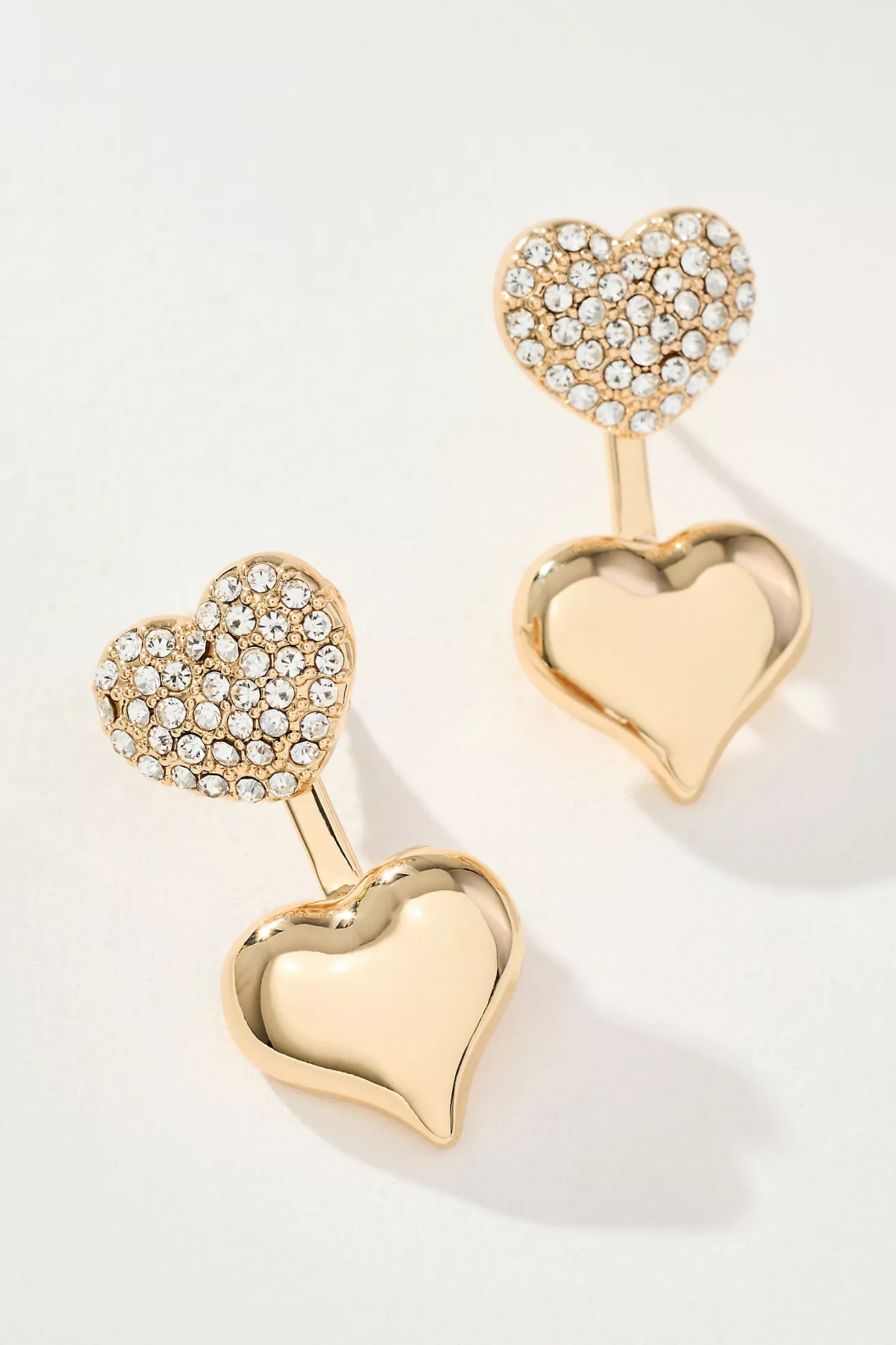 Crystal Heart Drop Earrings | Anthropologie (US)
