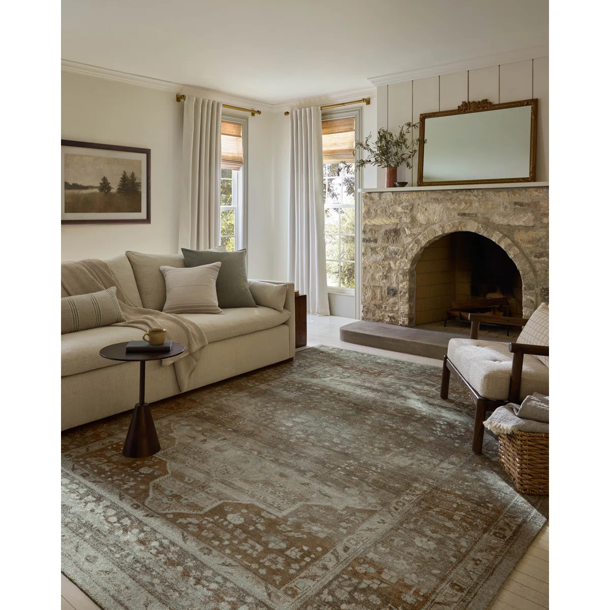 Magnolia Home by Joanna Gaines x Loloi Wimberly Earth / Multi Area Rug | Wayfair North America