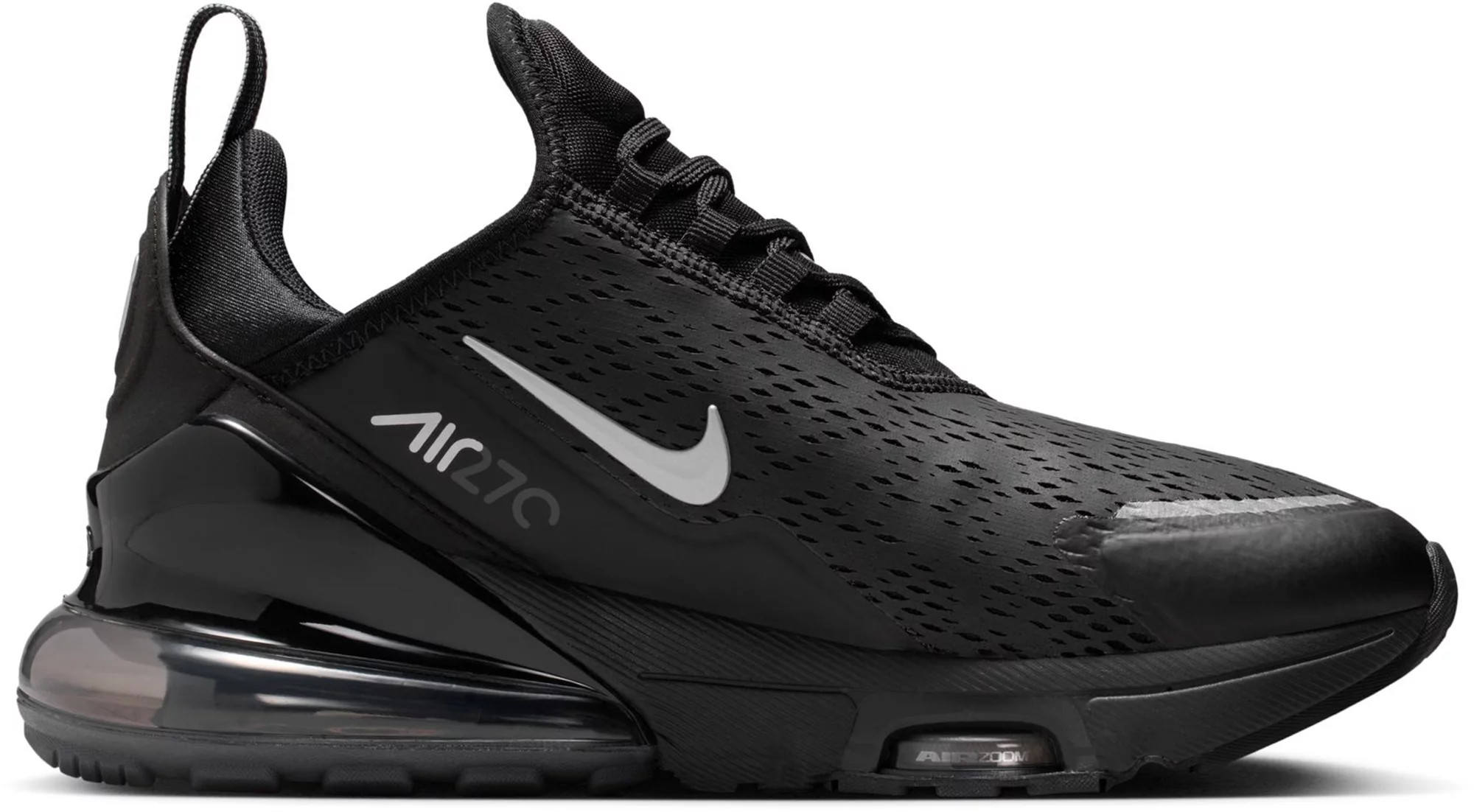 Nike Women's Air Max 270 Premium Shoes, Size 10.5, Blk/Mtlc Silver/Off Noir | DICK'S Sporting Goods