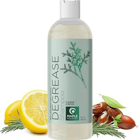 Clarifying Shampoo for Oily Hair and Scalp - Degrease Deep Cleansing Shampoo Build Up Remover with Rosemary Oil for Greasy Hair & Scalp - Vegan Color Safe Sulfate Paraben & Cruelty Free (12 Fl Oz) | Walmart (US)