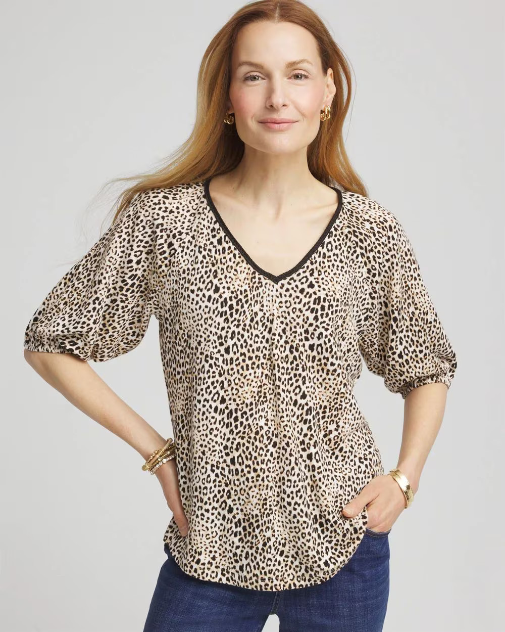 Leopard Braided Linen Top | Chico's