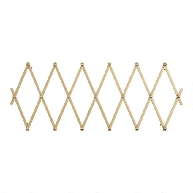 Gold Metal Accordion Wall Storage | World Market