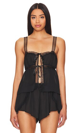 KAT THE LABEL Hansel Camisole in Black. - size M | Revolve Clothing (Global)