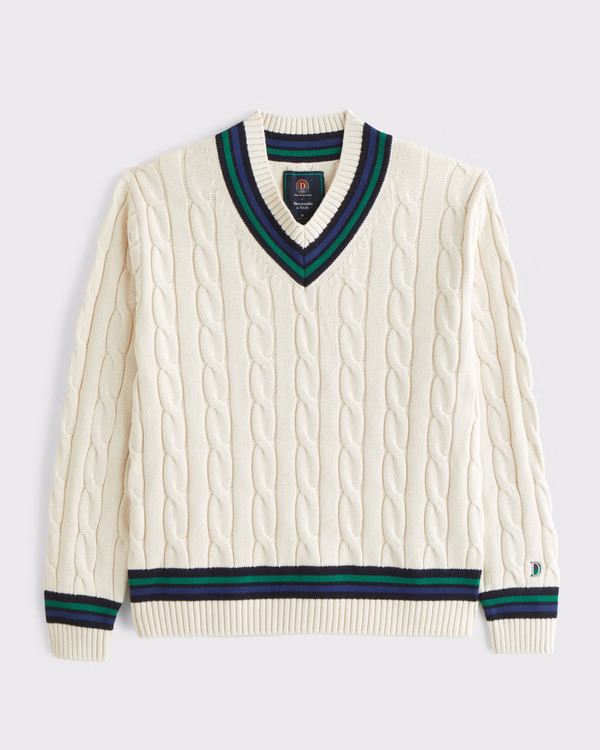 Abercrombie x Danzy Design Studio Vol. 28 Danzy Oversized V-Neck Sweater | Abercrombie x Danzy De... | Abercrombie & Fitch (US)