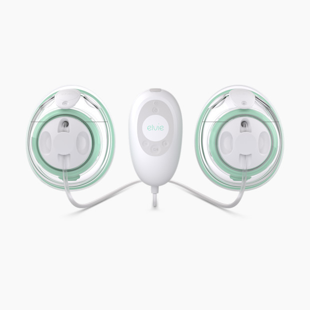 Elvie Stride Hands Free Double Electric Breast Pump in White | Babylist
