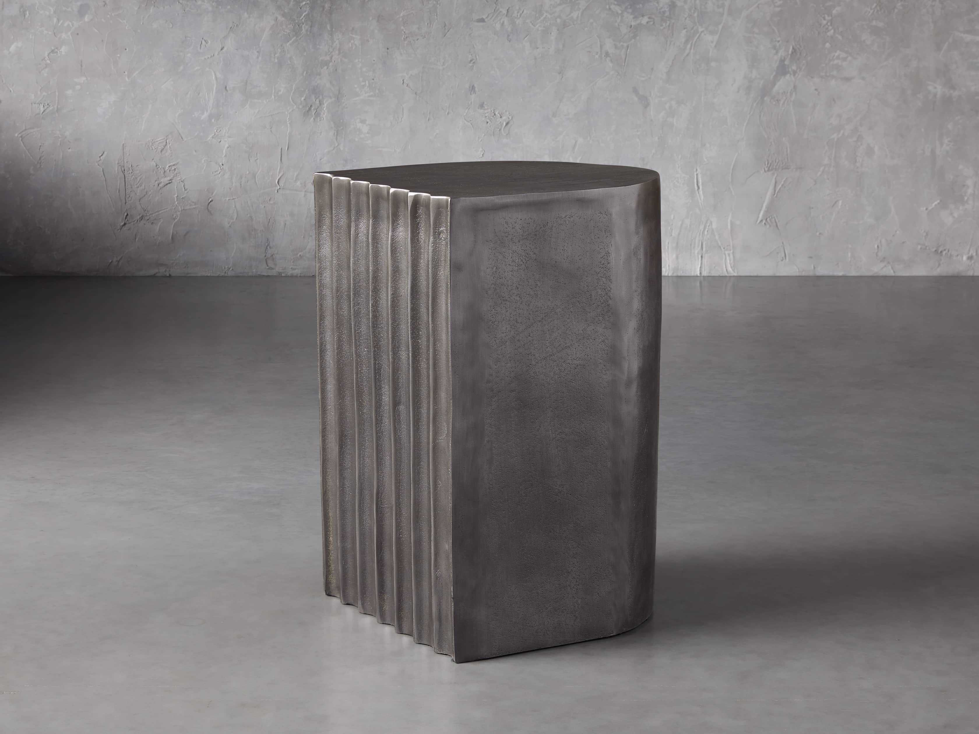 Fluted Drum Stool | Arhaus