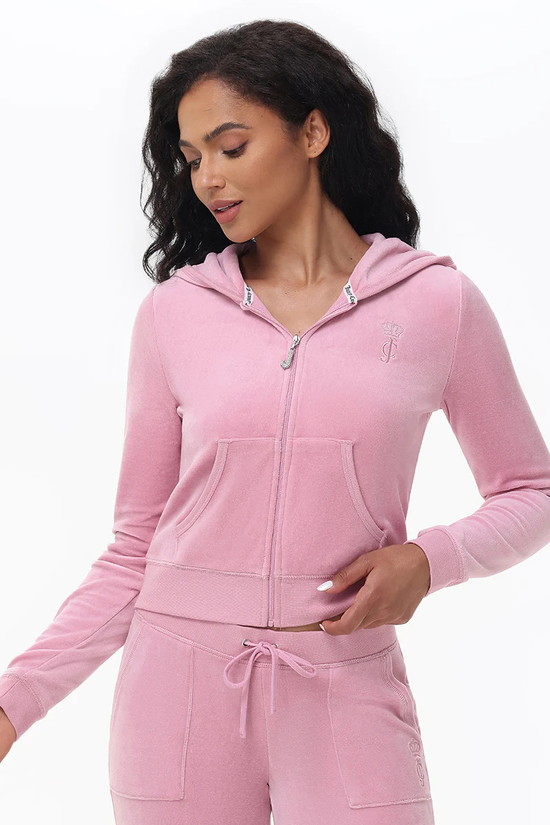 Heritage Cotton Velour Hoodie | Juicy Couture