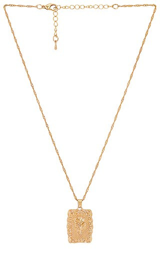 Rosebud Necklace in Gold | Revolve Clothing (Global)