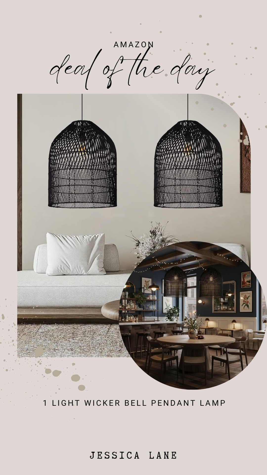 These wicker bell pendant lamps create a stunning focal point with their organic texture and warm glow. They are an easy way to bring a high-end designer look to your dining area or kitchen.#lightingdesign #interiordecor #amazonhome #homerefresh

#LTKSaleAlert #LTKHome #LTKSeasonal
