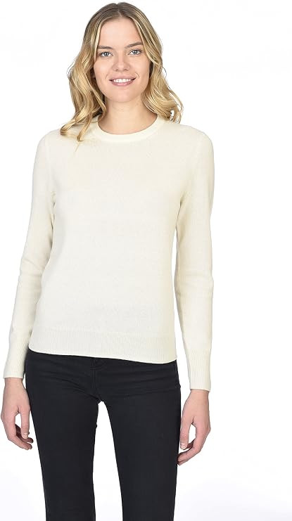 State Cashmere Essential Crewneck Sweater 100% Pure Cashmere Long Sleeve Pullover for Women at Am... | Amazon (US)