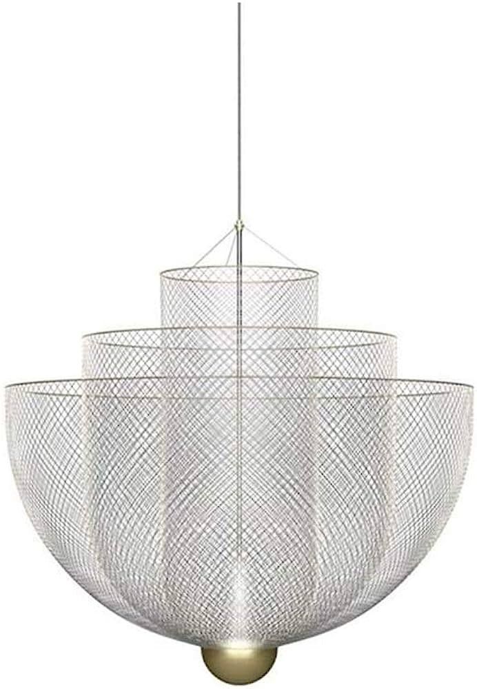 UXZDX Sphere Ceiling Hanging Light Fixtures Globe Pendant Chandeliers, Metal Farmhouse Ceiling Light | Amazon (US)